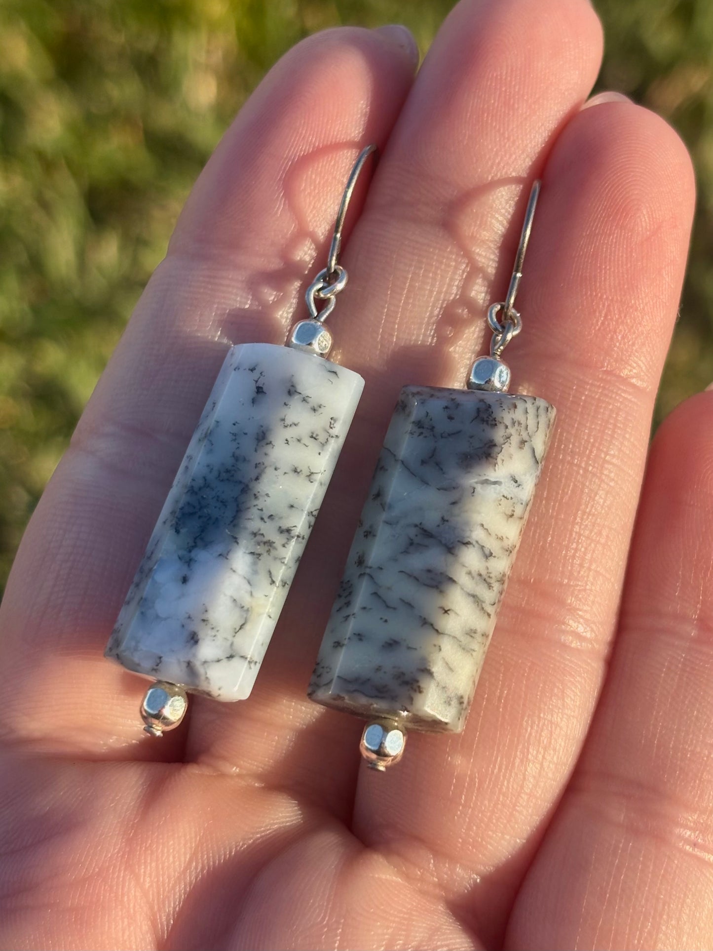 Dendritic Opal Earrings