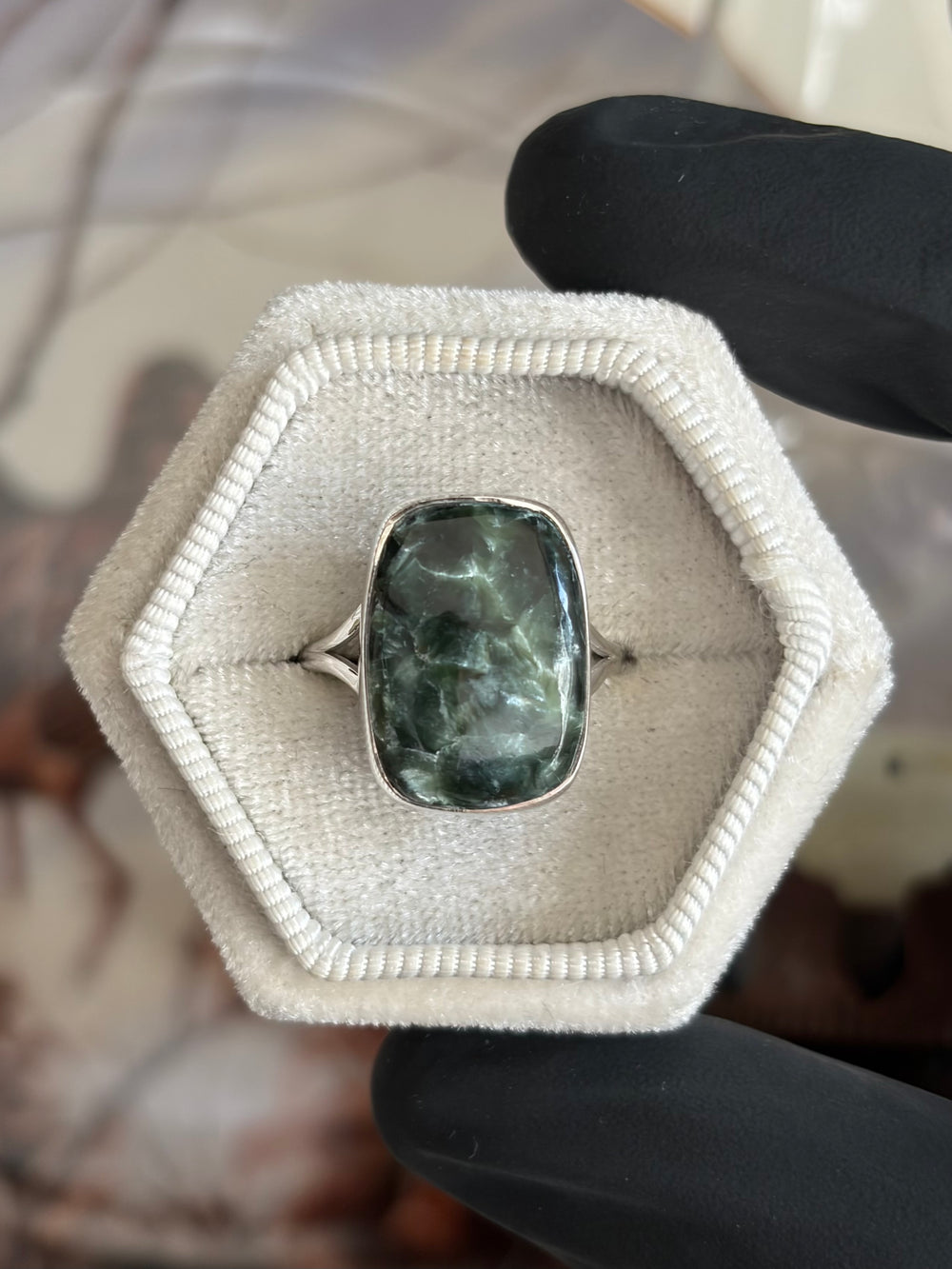 Seraphinite Ring - Size 8