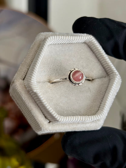Rhodochrosite Ring - Size 9