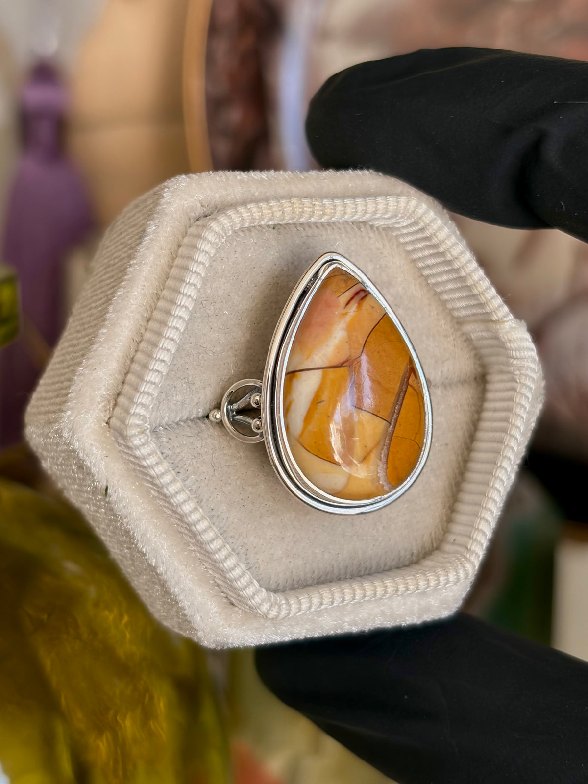Brecciated Mookaite Ring - Size 10