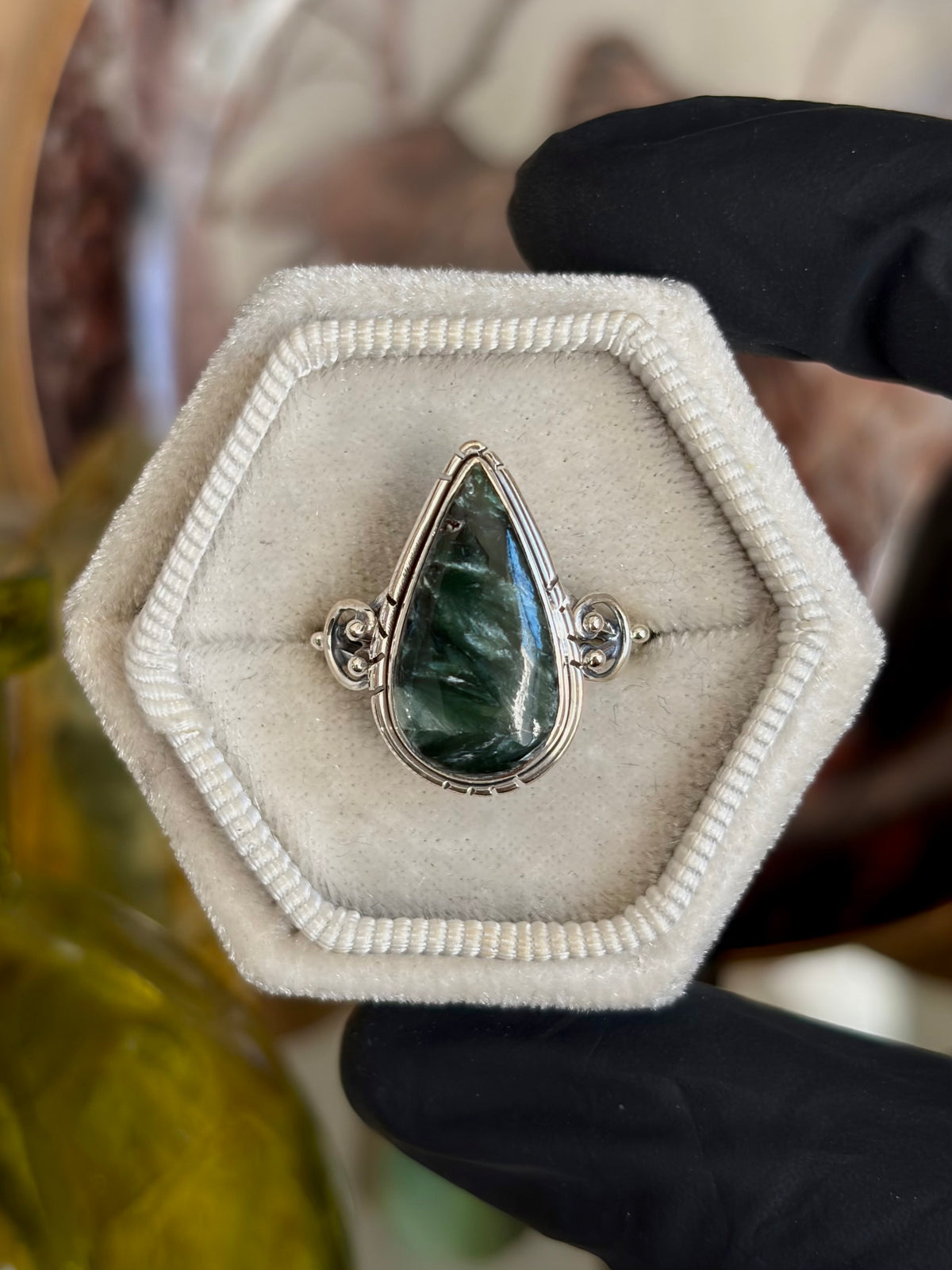 Seraphinite Ring - Size 8