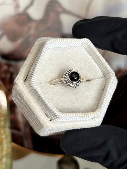 Black Onyx Ring - Size 6
