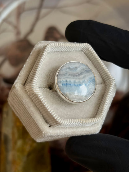 Blue Scheelite Ring - Size 5