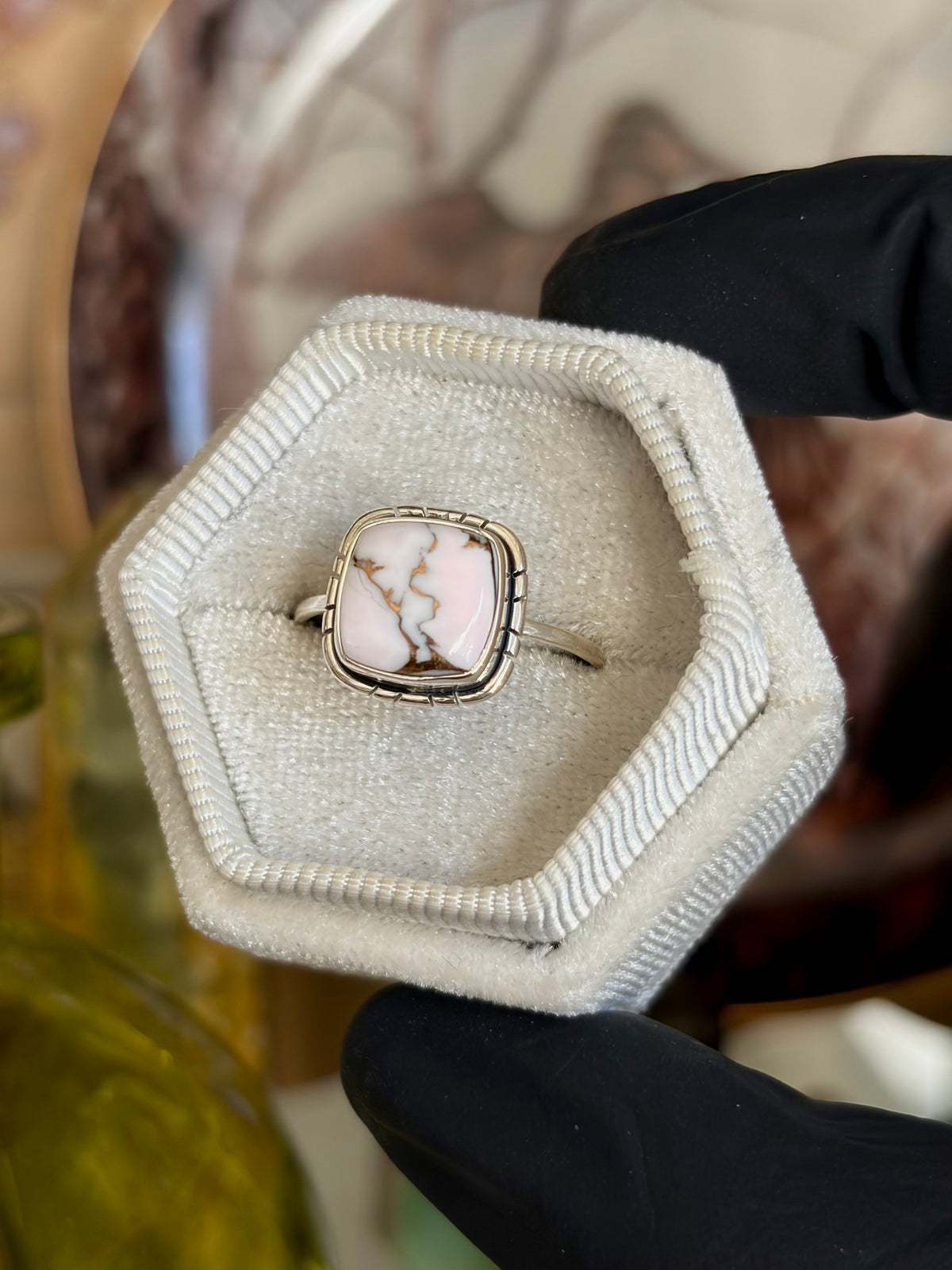Pink Copper Ring - Size 10