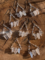 Spell Moonstone Chandelier Earrings