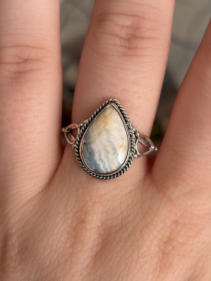 Blue Scheelite Ring - Size 9