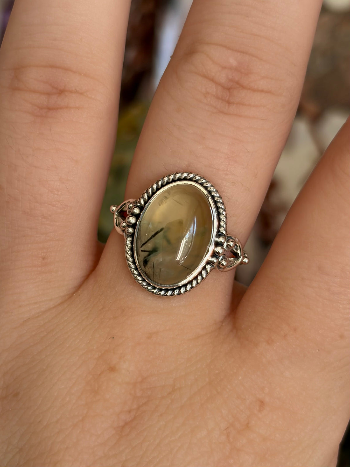 Prehnite Ring - Size 8
