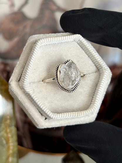 Herkimer Diamond Ring - Size 9