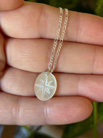 Mother of Pearl Star Necklace