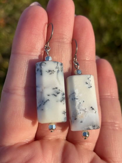 Dendritic Opal Earrings