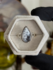 Dendritic Agate Ring - Size 10