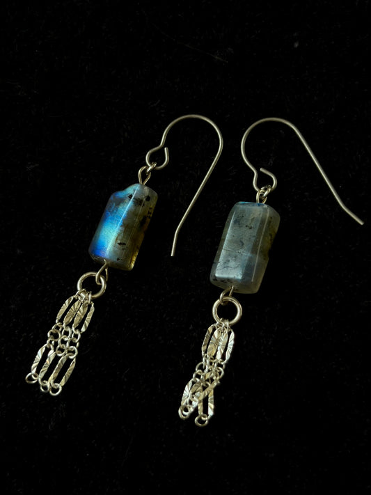 Ripple Labradorite Earrings