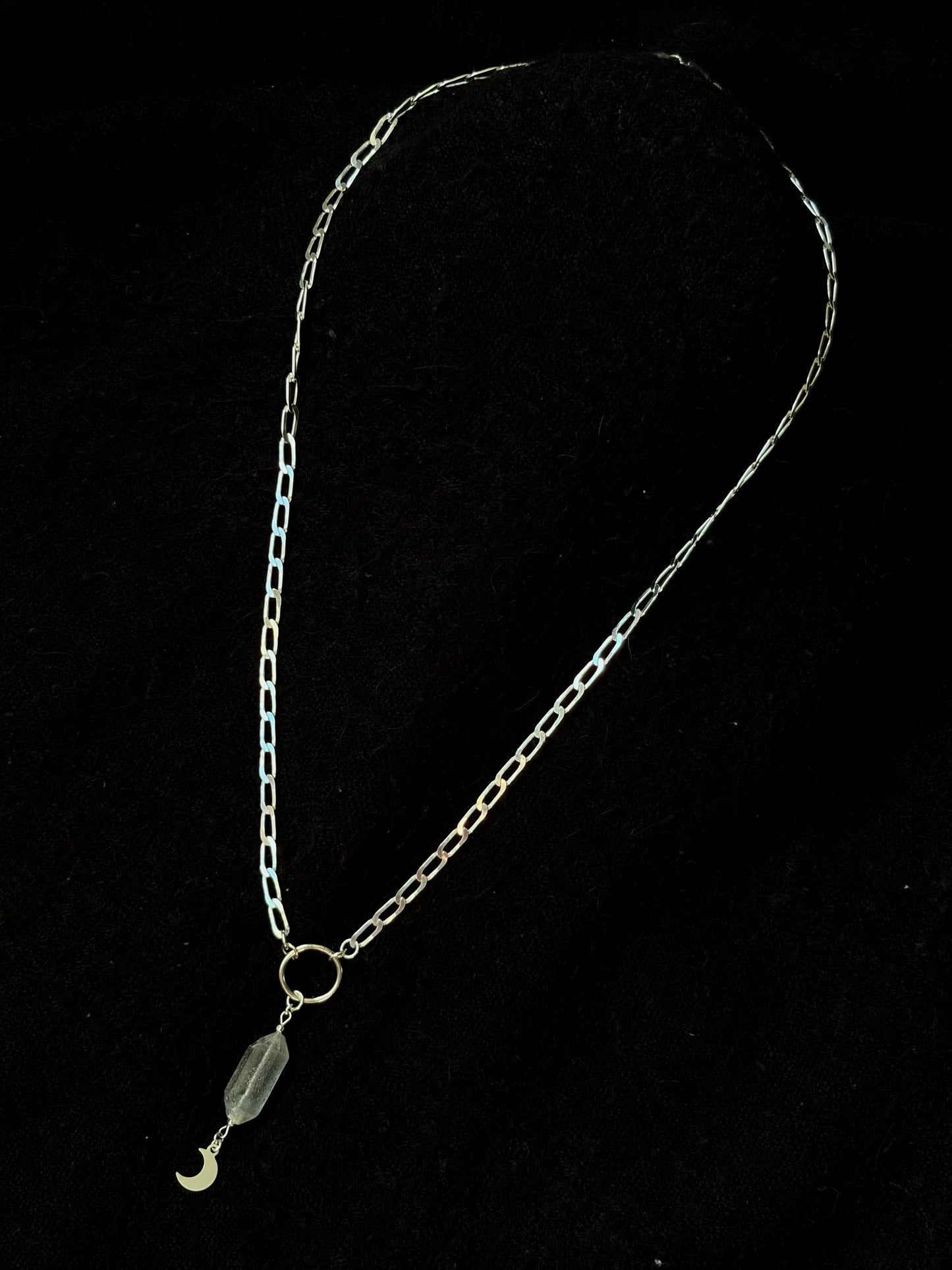 Herkimer Diamond O Ring Necklace
