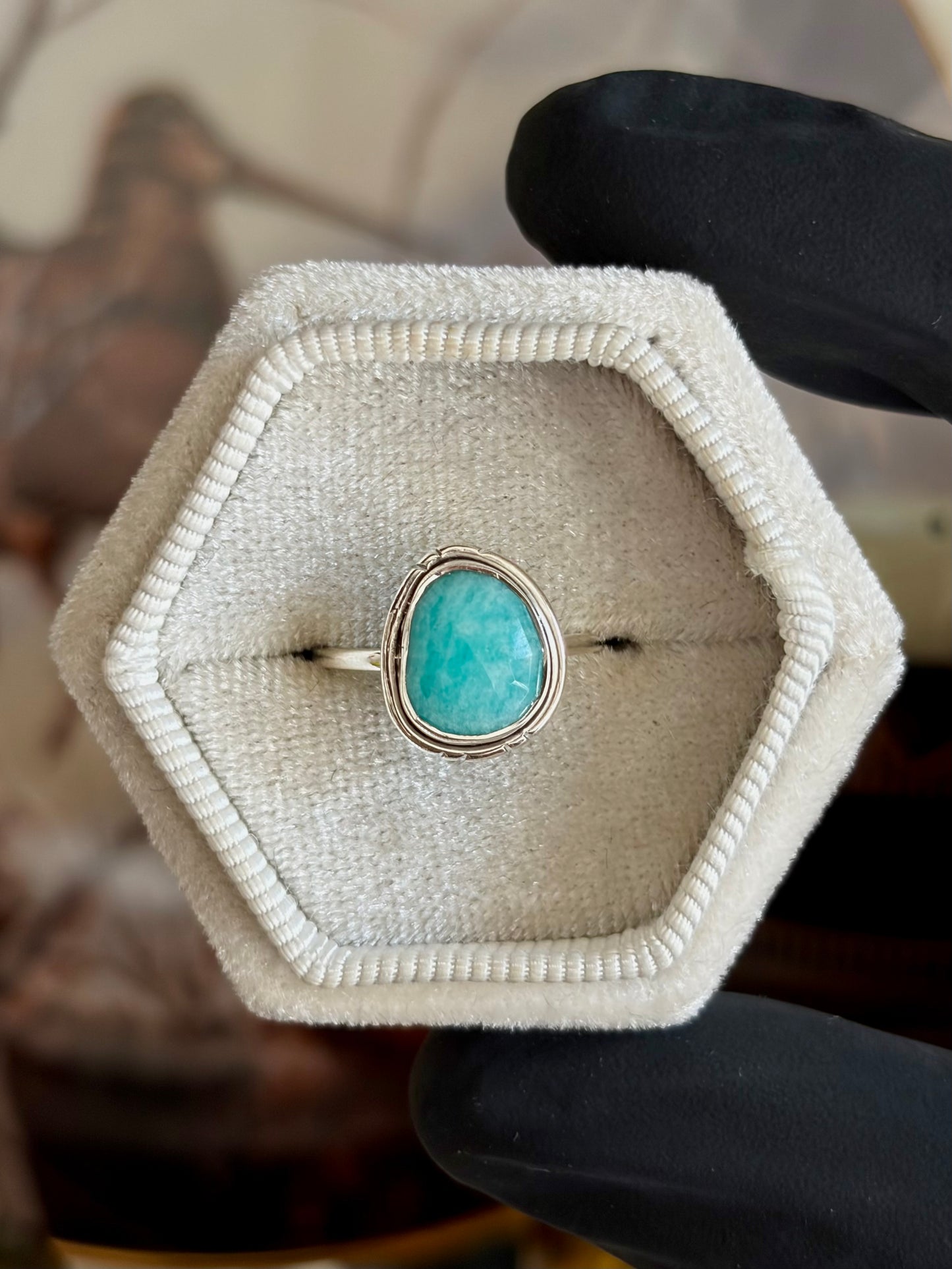 Amazonite Ring - Size 5