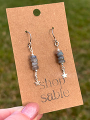 Shooting Star Labradorite Earrings