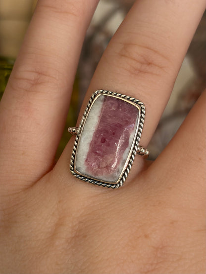 Pink Tourmaline Ring - Size 7