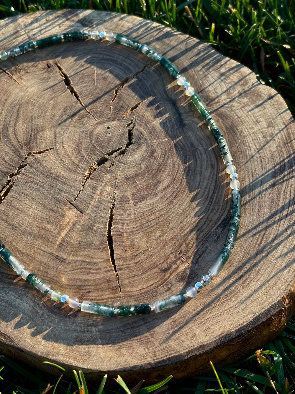 Treeline Moss Agate Necklace