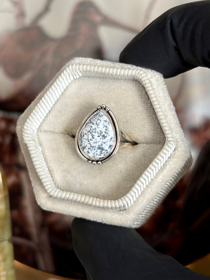 Dendritic Agate Ring - Size 5