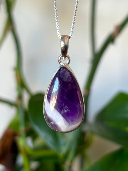 Chevron Amethyst Necklace