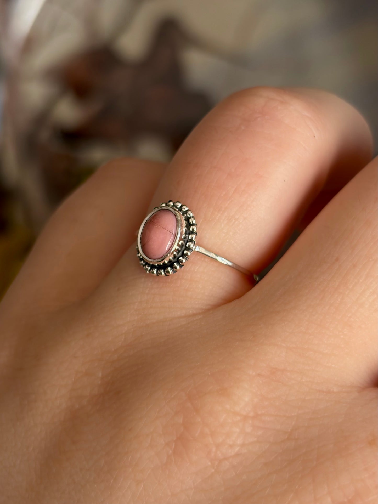 Pink Opal Ring - Size 6