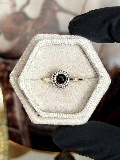 Black Onyx Ring - Size 6