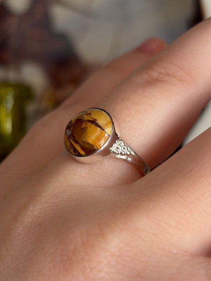 Brecciated Mookaite Ring - Size 7