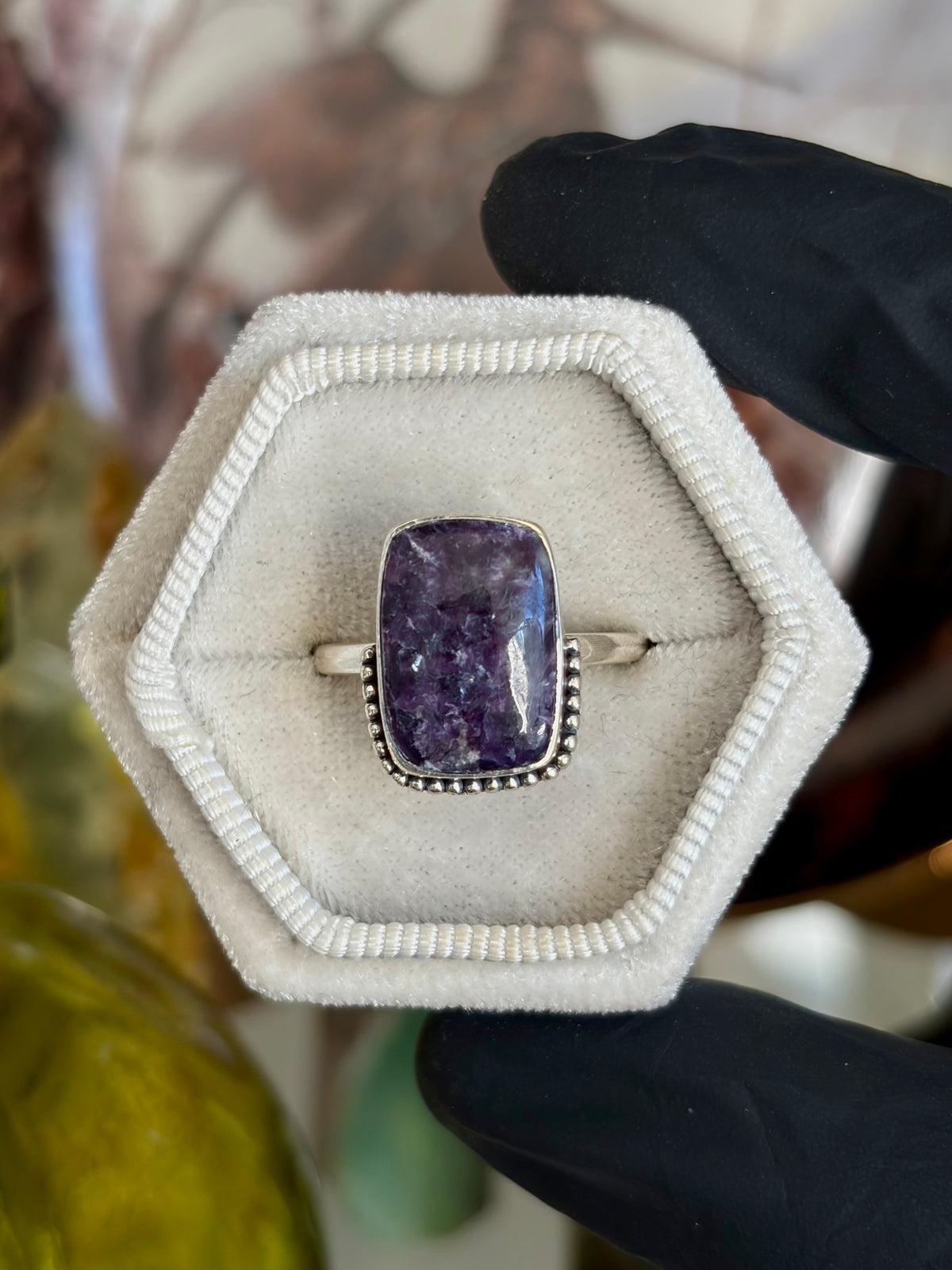 Lepidolite Ring - Size 9