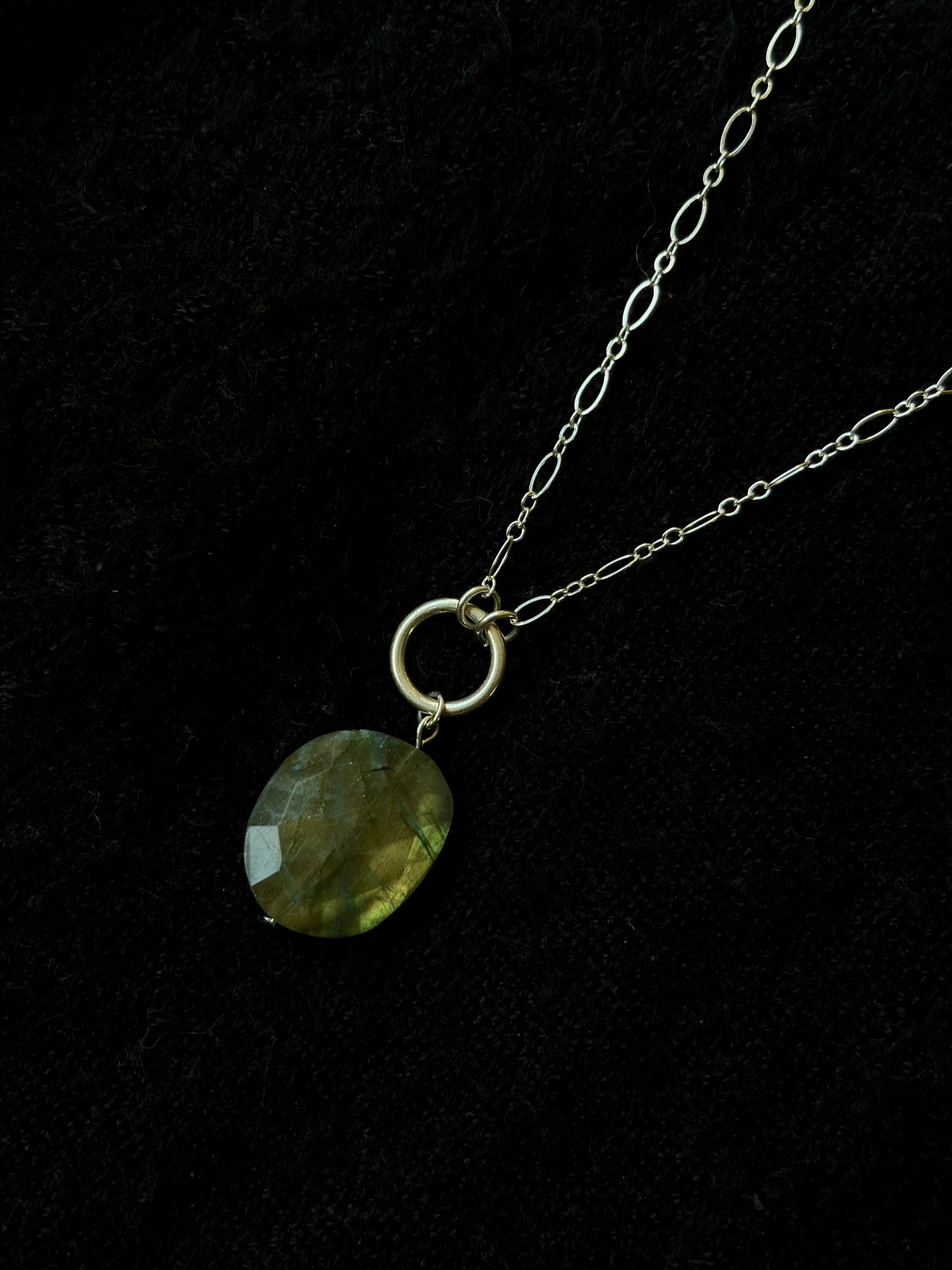 Labradorite O-Ring Necklace