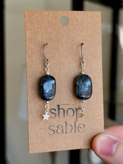 Kyanite Star Earrings