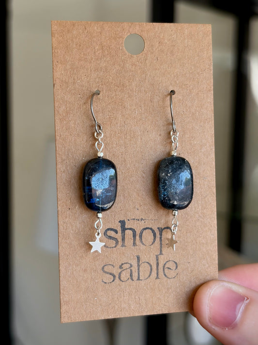 Kyanite Star Earrings