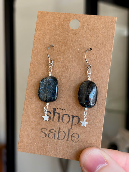 Kyanite Star Earrings