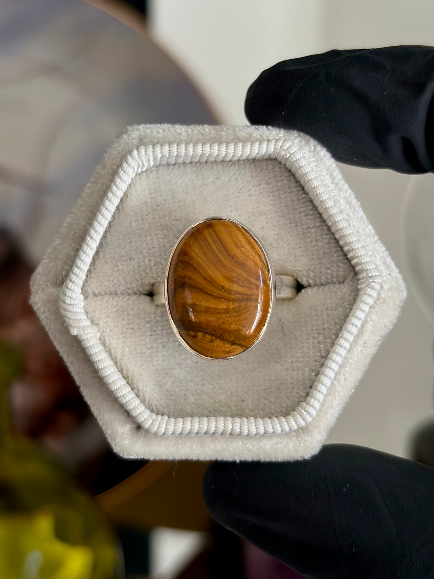 Picture Jasper Ring - Size 7