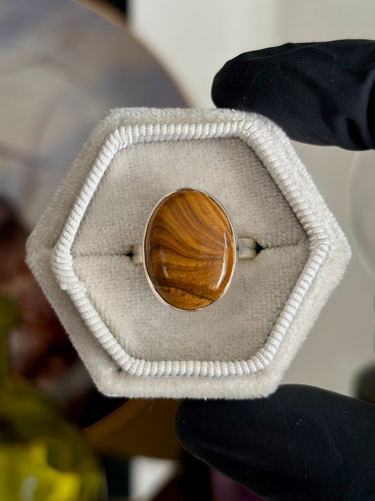 Picture Jasper Ring - Size 7