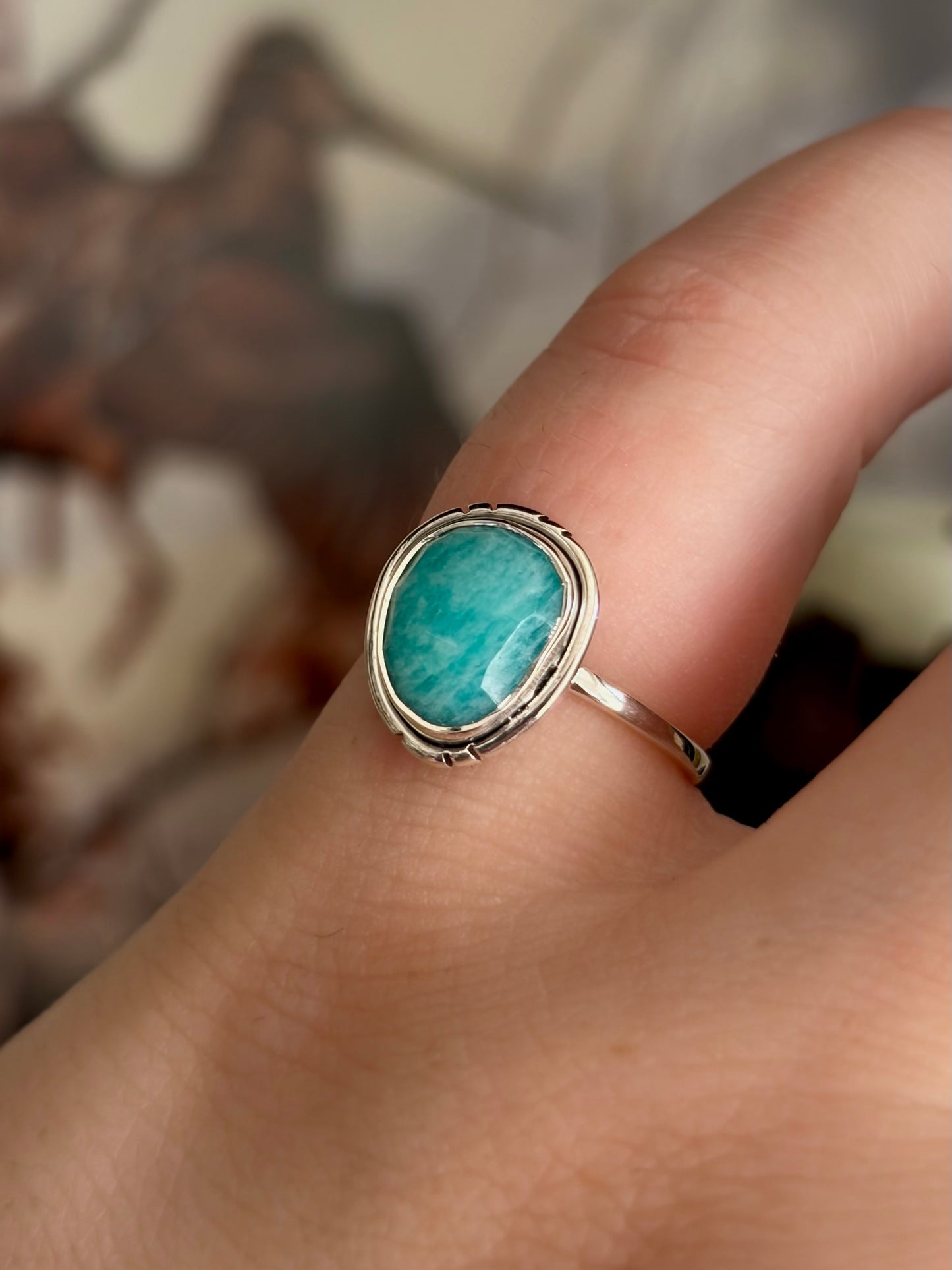 Amazonite Ring - Size 5