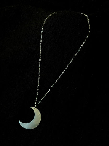 Mother of Pearl Crescent Necklace