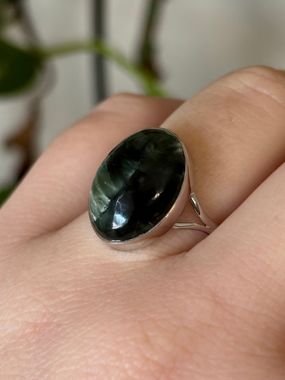 Seraphinite Ring - Size 8