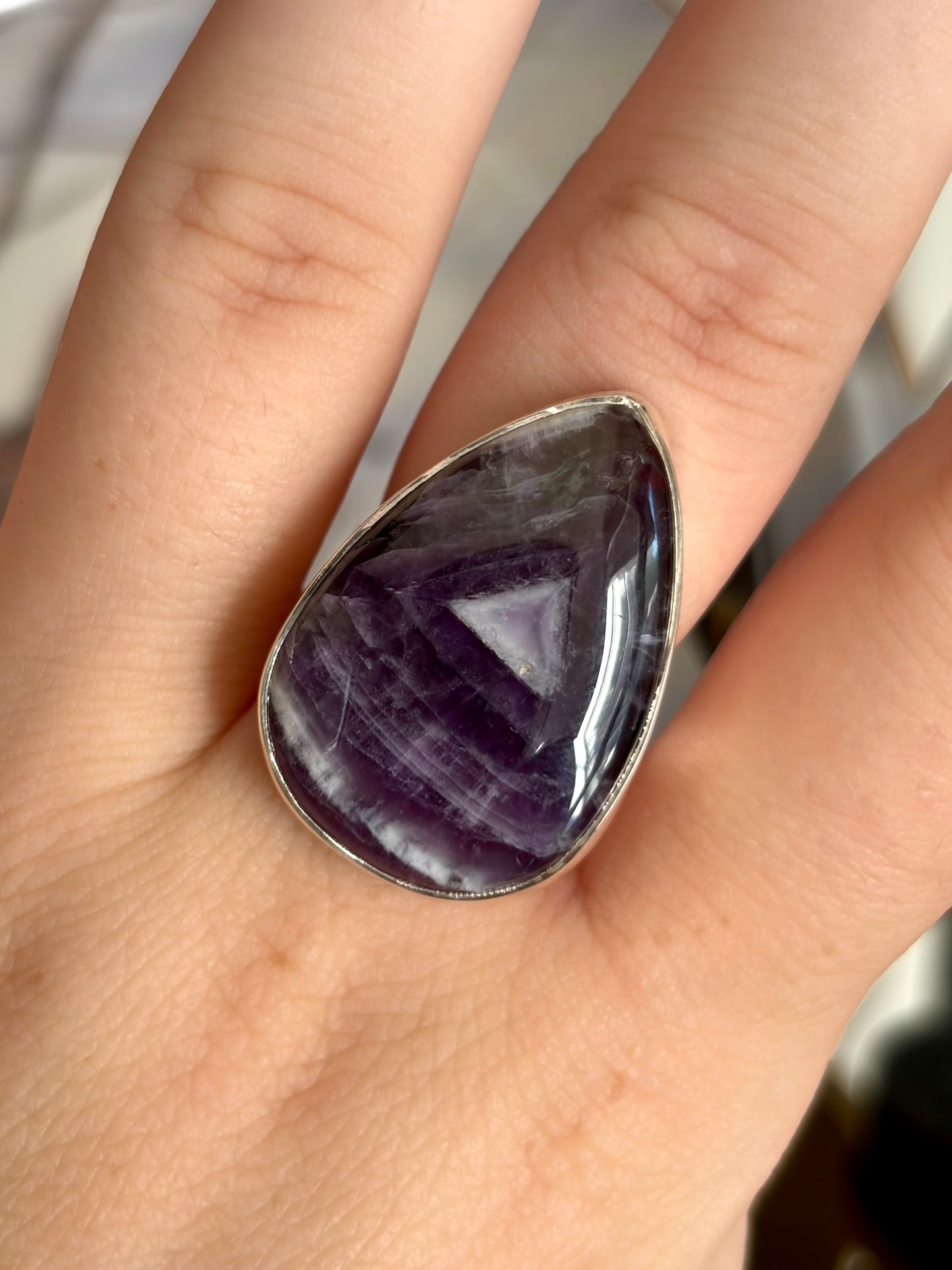 Chevron Amethyst - Adjustable
