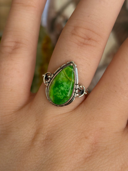 Green Sea Sediment Ring - Size 7