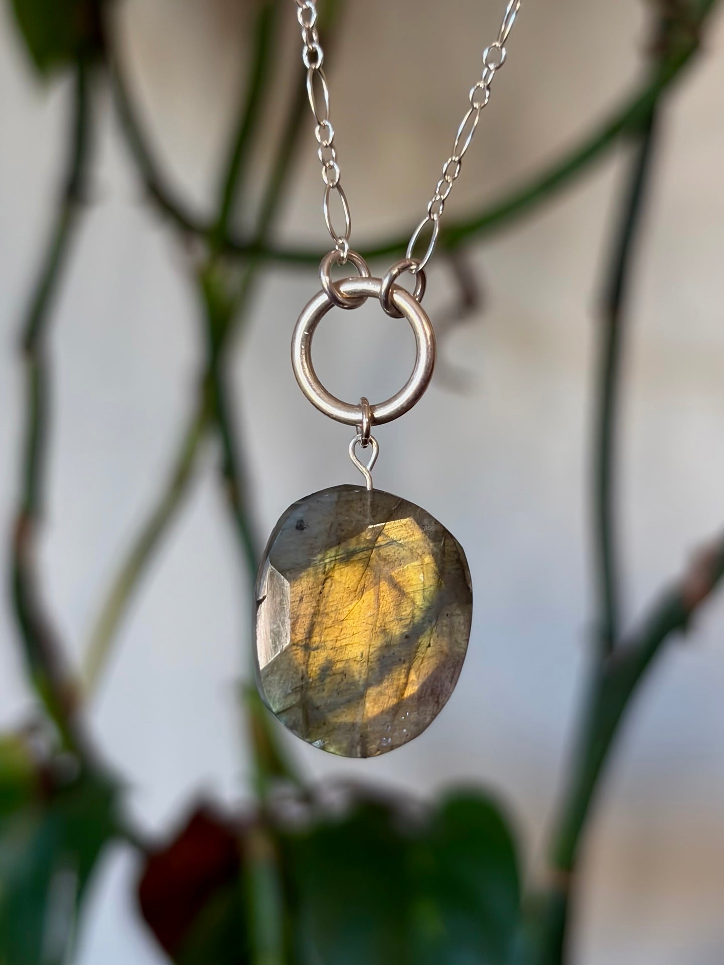 Labradorite O-Ring Necklace