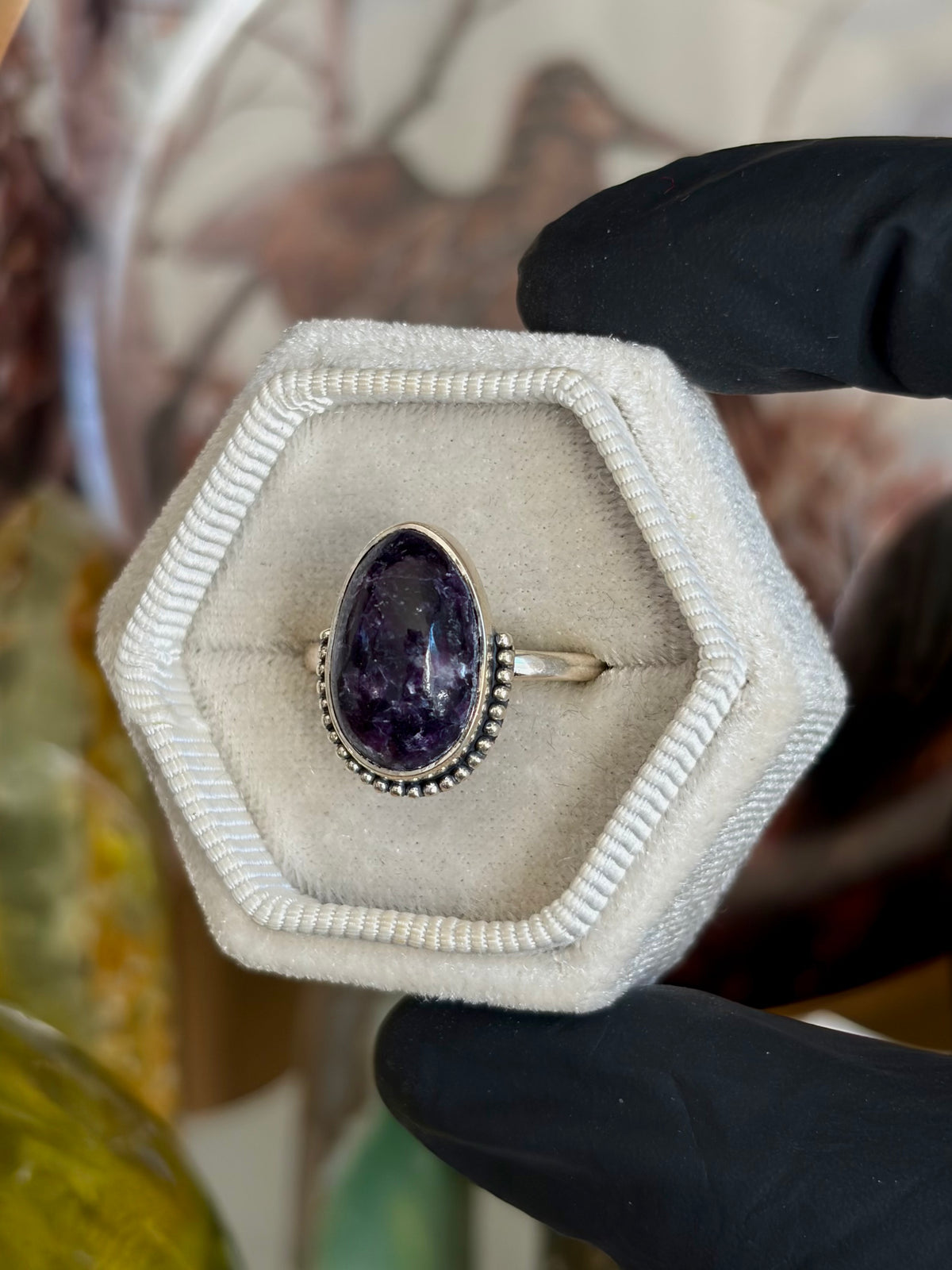 Lepidolite Ring - Size 9