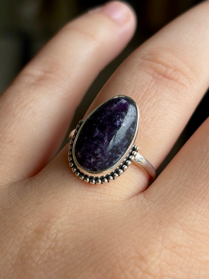 Lepidolite Ring - Size 7