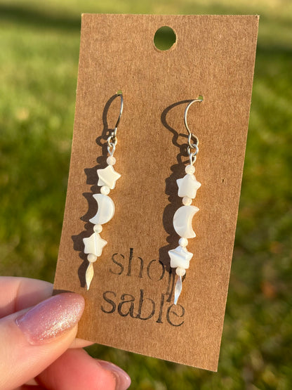 Wisp Mother of Pearl Earrings