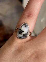 Zebra Skin Jasper Ring - Size 5