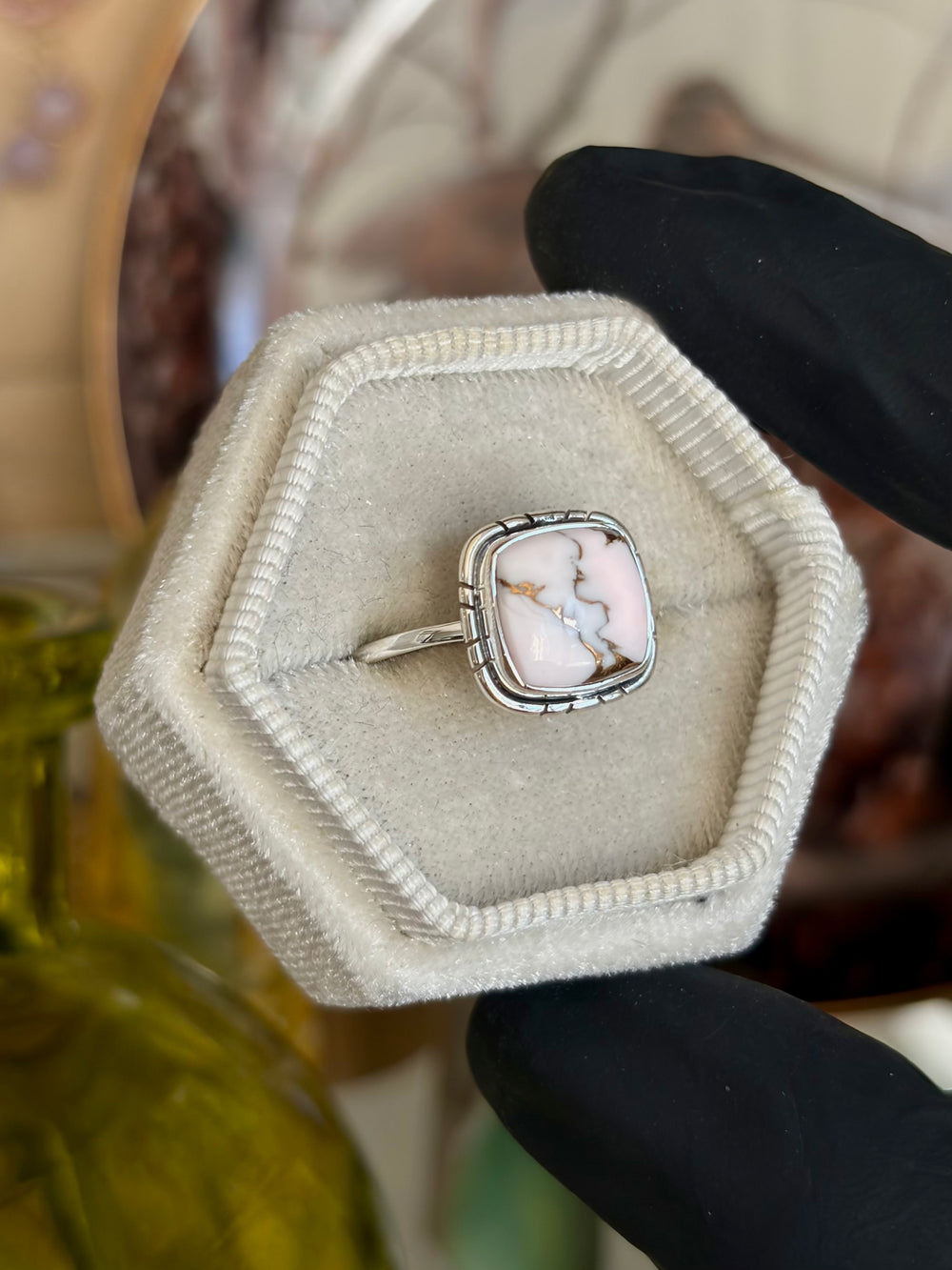 Pink Copper Ring - Size 10