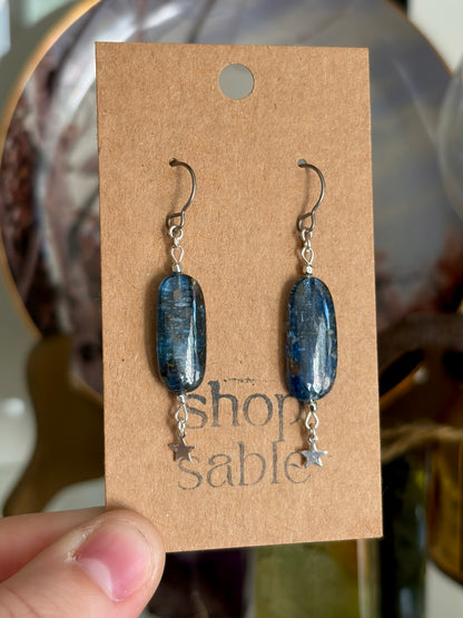 Kyanite Star Earrings