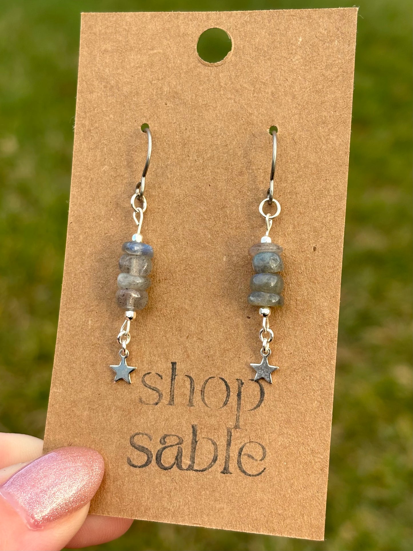 Shooting Star Labradorite Earrings