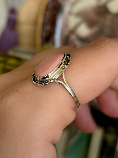 Pink Opal Ring - Size 8