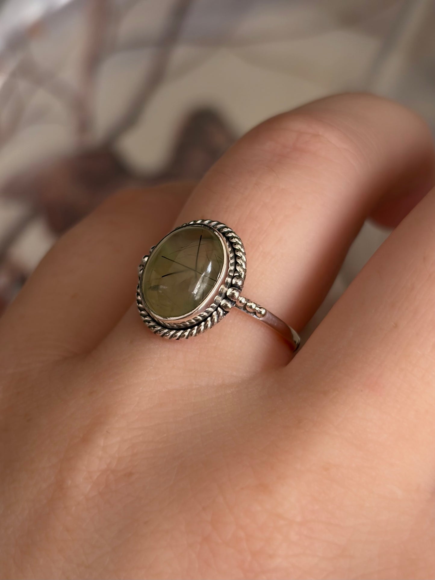 Prehnite Ring - Size 7