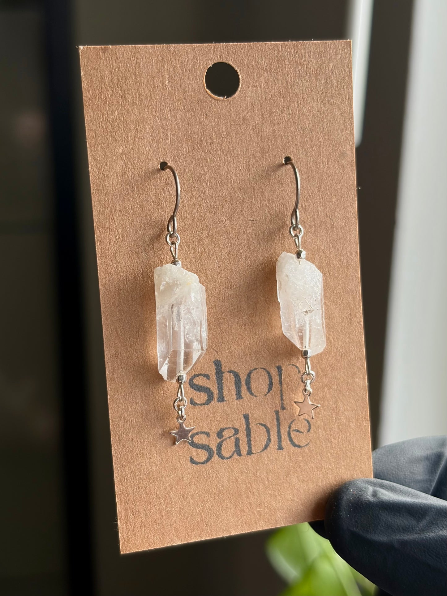Prism Quartz Earrings