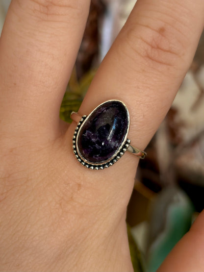 Lepidolite Ring - Size 9
